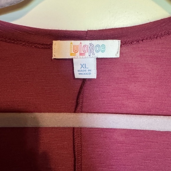 LuLaRoe Long Purple Open Cardigan Women Size XL With Pocketss - Picture 4 of 7